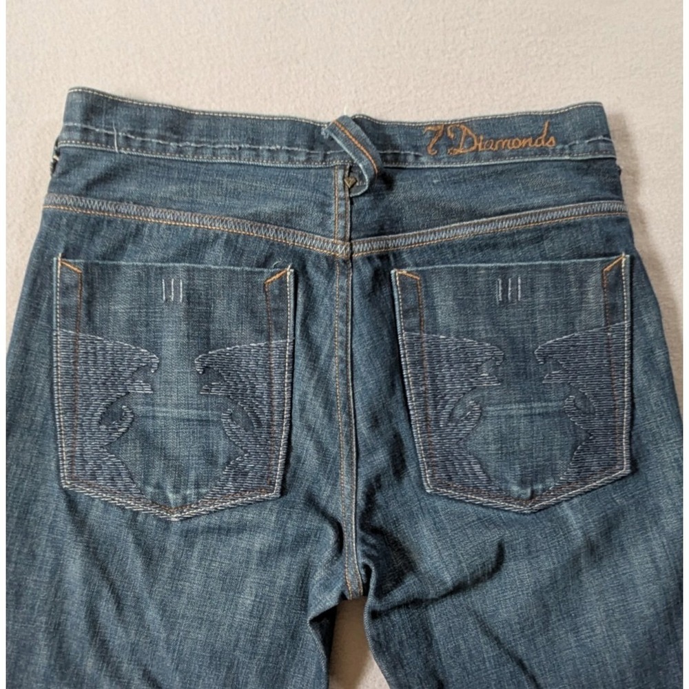 7 Diamonds Cody Jeans Mens 34x35 (tag 33) Straight Button Fly‎ USA Denim